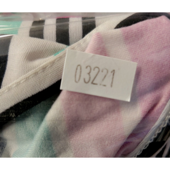 Bobbie Brooks Maxi Dress Womens Medium Striped Soft Pink Blue Sleeveless New - Picture 11 of 11